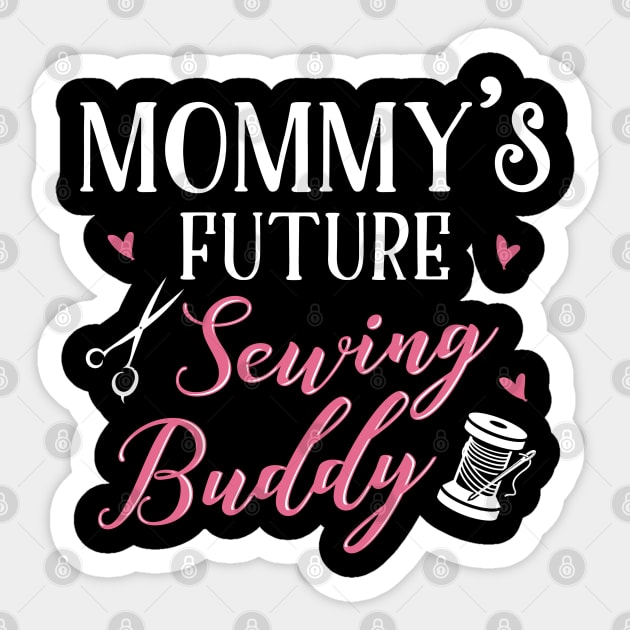 Sewing Mom and Baby Matching T-shirts Gift Sticker by KsuAnn